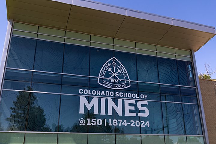 Colorado School of Mines building sign