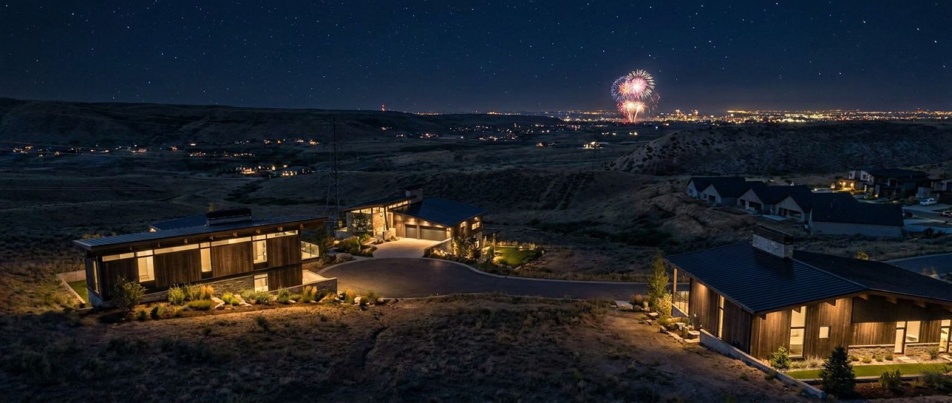 Aerial rendering of the finished Shelton Studio Ranch community